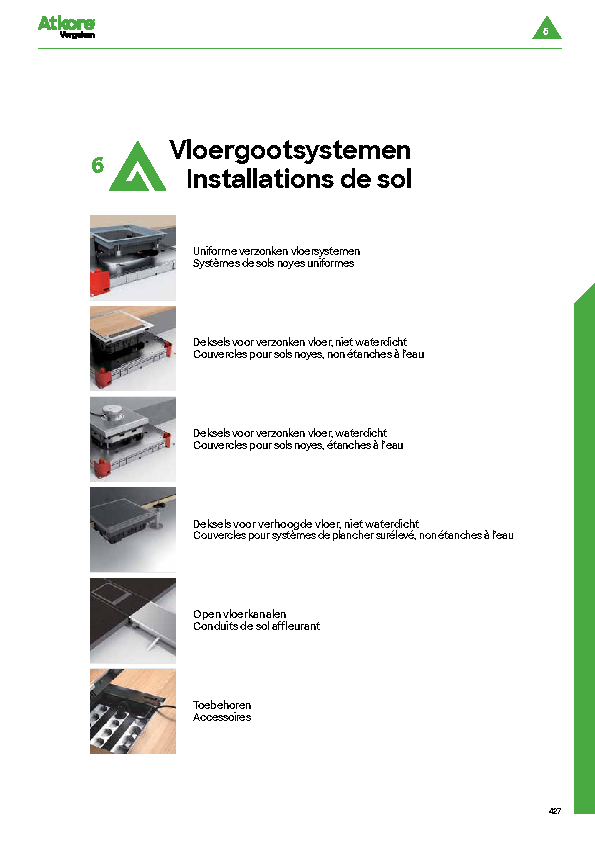 Catalogus NF_H6_Vloergootsystemen_Installations de sol